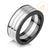 Black PVD Two Tones Stainless Steel Ring with Cutting Layers - Monera-Design Co., Ltd