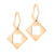 Dangle Drop Big Square Rose Gold Earrings - Monera-Design Co., Ltd