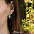 Steel Cubic Zirconia Hoop Huggie Earrings - Monera-Design Co., Ltd