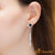 Stud Earrings with Dangle Drop 2 Bars and Epoxy Fill - Monera-Design Co., Ltd