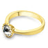 Engagement Ring with 5 MM Swarovski Stone
