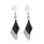 Stud Earrings 2 Tone Drop Fan Design - Monera-Design Co., Ltd