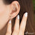 Delicate Small Tiny Rounded Cross Stud Earrings - Monera-Design Co., Ltd