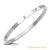 Sparkling Cubic Zirconia Secure Hinge Lock Steel Bangle - Monera-Design Co., Ltd
