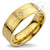 Stainless Steel CZ Wedding Band 7 mm Grooved Ring - Monera-Design Co., Ltd