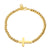 Cross Gold Steel Beads Bracelet - Monera-Design Co., Ltd