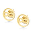 Round Frame Infinity Stud Earrings