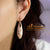 Teardrop Triple Dangle Stylish Sandblasted Stainless Steel Earrings - Monera-Design Co., Ltd