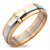 3 Parts Stainless Steel Ring with CZ stones - Monera-Design Co., Ltd