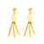 Stud Earrings with 3 Dangle Steel bars - Monera-Design Co., Ltd