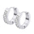 Steel 5 MM Huggies Earrings with Glued CZ - Monera-Design Co., Ltd