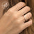Stainless Steel Classic CZ Wedding Engagement Band Ring - Monera-Design Co., Ltd