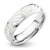 Steel Ring Engraved With White Epoxy Fill - Monera-Design Co., Ltd