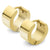 Gold Surgical Steel Thick Huggies Earrings - Monera-Design Co., Ltd