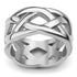 Laser Cut Braid Design Steel Ring