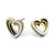 Stud Steel 3 Layers Heart Earrings - Monera-Design Co., Ltd