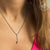 Lariat Y Drop Layer Round CZ Steel Necklace - Monera-Design Co., Ltd