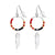 Indian Style Leaf Dangle Drop Steel Earrings - Monera-Design Co., Ltd
