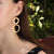 Steel Double Round Dangle Drop Earrings - Monera-Design Co., Ltd