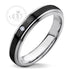 Trendy Design Classic Engagement Wedding Band Steel Ring