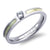 Thin Shell Steel Ring with CZ stone - Monera-Design Co., Ltd