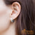 Sandblasted Huggies Steel Earrings 3 Lines - Monera-Design Co., Ltd