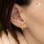 Delicate Small Tiny Sparkly Cross Stud Steel Earrings - Monera-Design Co., Ltd