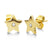 Gold Star with CZ Stud Steel Earrings - Monera-Design Co., Ltd