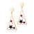 CZ Star Trio Dangle Drop Steel Earrings - Monera-Design Co., Ltd
