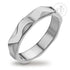 Wave Design Steel Ring