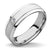 Steel Ring with CZ in edge - Monera-Design Co., Ltd