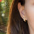 Forever Love CZ Tiny Hoop Clasp Stainless Steel Earrings - Monera-Design Co., Ltd