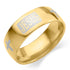 Jesus & Cross Gold Steel Ring