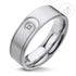 Steel Ring Special Design With CZ and PVD