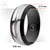 Round Black PVD Stainless Steel Ring with Steel Middle Part - Monera-Design Co., Ltd