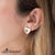 Stud Steel 3 Layers Heart Earrings - Monera-Design Co., Ltd