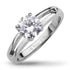 Engagement Steel Ring with 4 MM CZ Stone