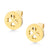 Circle 4 Hearts Stud Steel Earrings - Monera-Design Co., Ltd