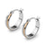 Stainless Steel 2 Tone Earrings with Eroding - Monera-Design Co., Ltd