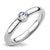 Round Shape Steel Ring with CZ on top - Monera-Design Co., Ltd