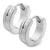 Sandblasted Finish Surgical Steel Huggies Earrings - Monera-Design Co., Ltd