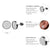 Steel 2-tone Sandblasted Round Circle Stud Earrings - Monera-Design Co., Ltd