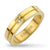Classic CZ Inlay Groove Fashion Engagement Band Steel Ring - Monera-Design Co., Ltd