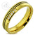 Gold Color Plated Wedding Band Steel Ring - Monera-Design Co., Ltd