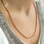 Twisted Singapore Rope 2.4 MM Stainless Steel Chain Necklace - Monera-Design Co., Ltd