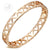 Pink Gold Plated Steel Heart Link Ring - Monera-Design Co., Ltd