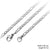 Unisex Stainless Steel Figaro Solid Metal 3 MM Necklace - Monera-Design Co., Ltd