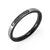 Forever Love Black Steel Ring with CZ - Monera-Design Co., Ltd