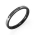 Forever Love Black Steel Ring with CZ