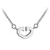 Stainless Steel Open Heart Necklace